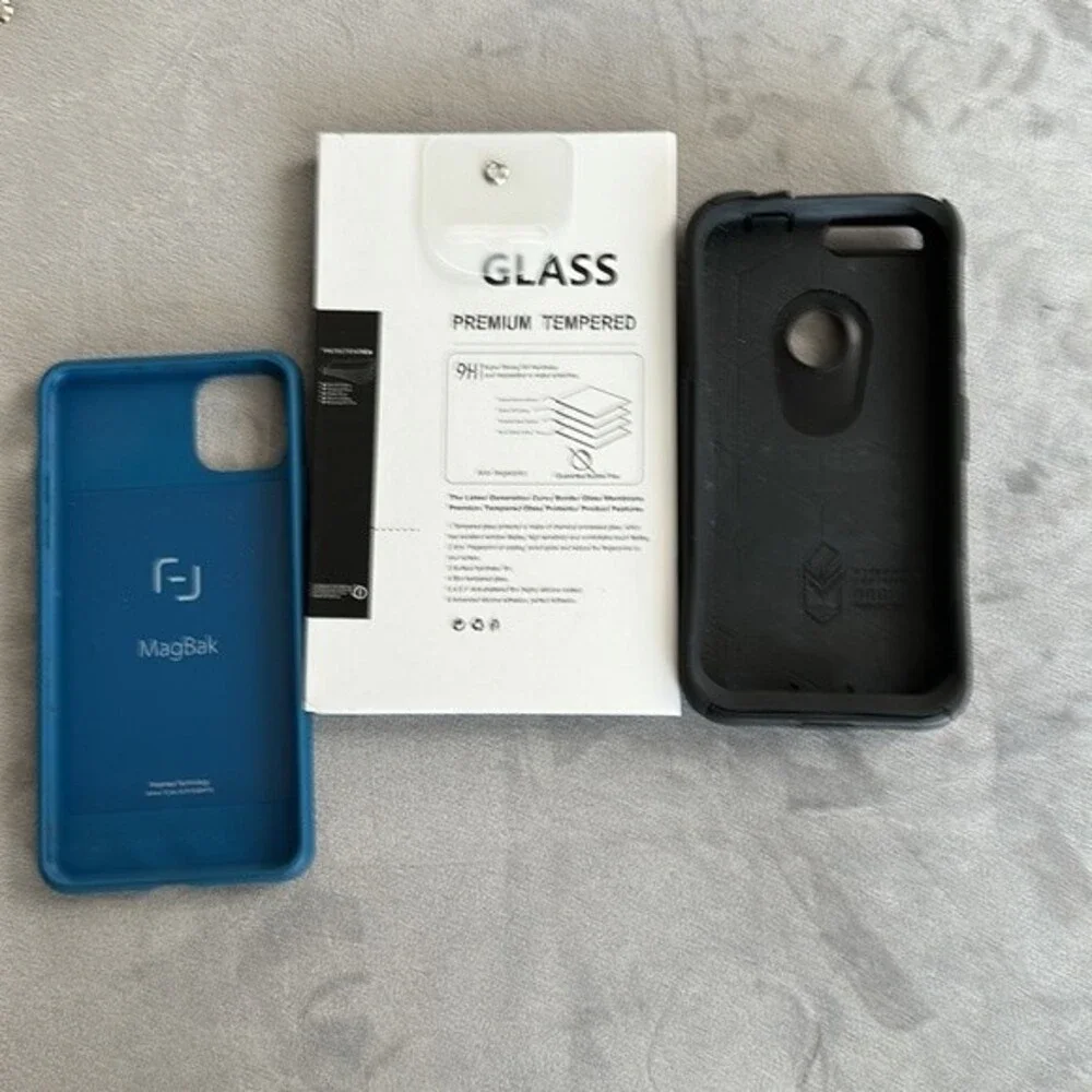 IPhone Max Screen Protector & Two Phone Cases